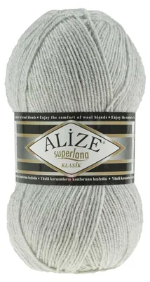 Strickgarn ALIZE SUPERLANA KLASIK  grau