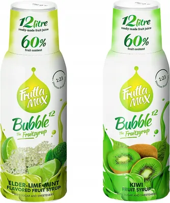 Obrázok produktu pre Sirupy Fruttamax Lipová mäta bez kiwi, 500 ml, 2 ks