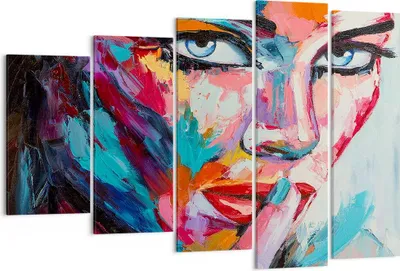 Produktbild von Bild auf Leinwand - Leinwandbild - Mädchen Gesicht - 150x100cm - Wand Bild - Wanddeko - Wandbilder - Leinwanddruck - Bilder - Kunstdruck - Wanddekoration - Leinwand bilder - Wandkunst - EG150x100-3444