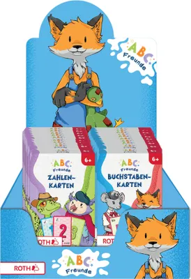 Produktbild von ROTH Lernkarten "ABC Freunde" im Display 20 Sets