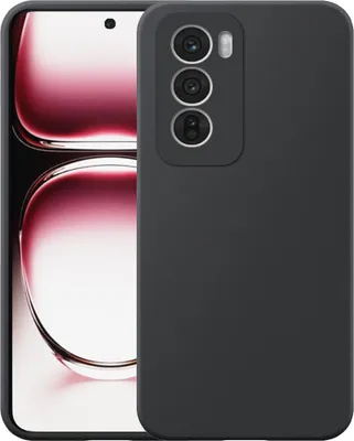 Immagine prodotto di Adatto per Oppo Reno 12 Telefono Custodia nera flessibile in silicone TPU - Custodia flessibile posteriore in silicone TPU - Nero - Smartphonics