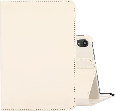 Produktbild von Mobigear DuoStand iPad Mini 7 (2024) Hülle, drehbare Klapphülle - Weiß