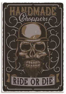 Produktbild von ARTland Leinwandbild Totenkopf Größe: 70x100 cm