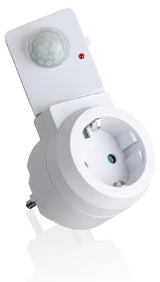 Productafbeelding van Bewegingssensor bewegingsmelder - PIR tussenstekker - Draaibare sensor - Set van 2 - 2 tot 9 meter bereik