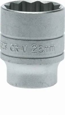 Image de Tengtools 74311655 Douille 1/2" Bihex 26Mm M120526-C