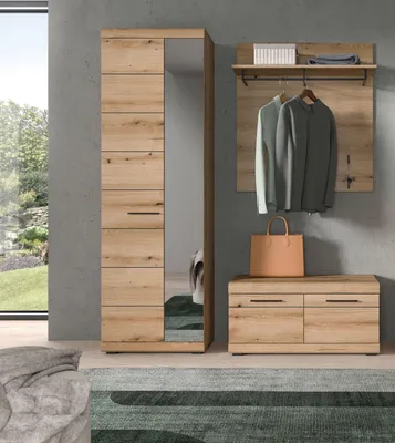 Produktbild von Garderoben-Set Scout | Evoke Oak | 3-teilig | ohne Sitzkissen