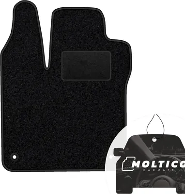 Produktbild von moto-MOLTICO Fahrer Fußmatte Auto Velours Fahrerseite Autoteppiche Schwarz Fahrermatte 1-teilig passend für SsangYong Tivoli ab 2015