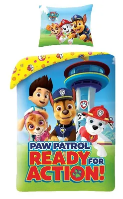 Produktbild von PAW Patrol Bettbezug, einsatzbereit - 140 x 200 + 70 x 90 cm - Baumwolle