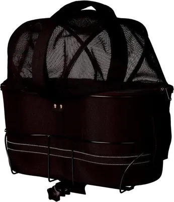 Produktbild von Famanu Fahrradkorb für breite Gepäckträger - 29 x 42 x 48 cm, schwarz