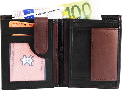 Produktbild von SteinMeister Herren Geldbörse aus Echtleder. Format 10 x 12 cm.