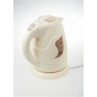 Produktbild von Adler AD 08 kabelloser Wasserkocher, 1L, 850W, beige/braun, 360° Basis