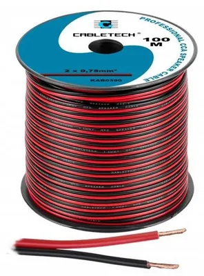 Produktbild von Cabletech Lautsprecherkabel 2x0,75mm CCA 10m