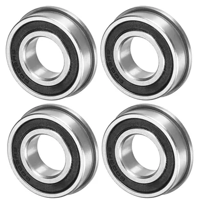 Flanschkugellager F6003-2RS 17x35x10 mm, 4 Stück