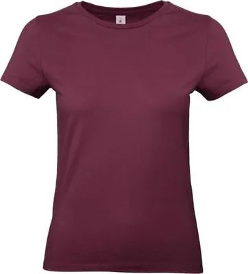 Produktbild von Damen-T-Shirt, Kurzarm - B&C #E190/W - burgundy - Größe L