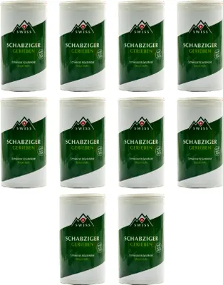 Produktbild von Swiss Schabziger Reibekäse Schweizer Hart-Käse 10x 70g gerieben