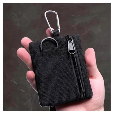Produktbild von Kreditkartenetui für Damen, tragbare Schlüsselkarten-Tasche, kleine Organizer-Tasche mit Reißverschluss