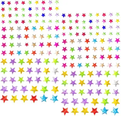 Produktbild von Oblique Unique 160 Sterne Sticker Aufkleber selbstklebend Verzierung Deko Steine