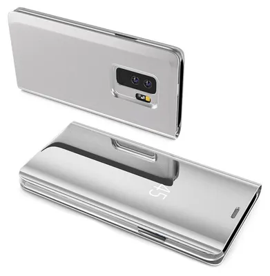 Produktbild von cofi1453® Smart View Spiegel Mirror Smart Cover Schale Etui für Samsung Galaxy S20 Ultra (G988B) Schutzhülle Tasche Case Schutz Clear Silber