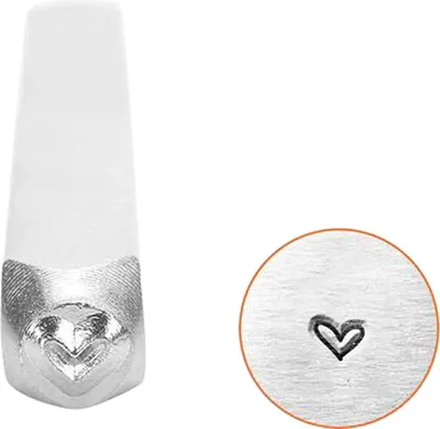 Produktbild von Impressart Prägestempel, Herz, L: 65 mm, Größe 3 mm, 1 Stück