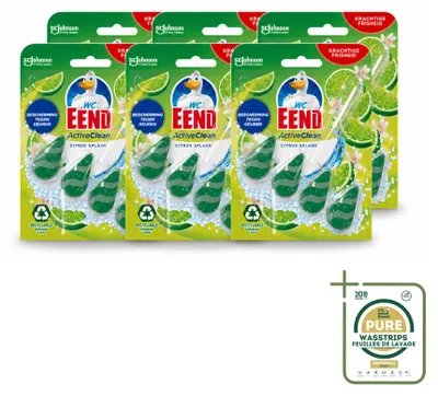 Produktbild von 6 x WC Eend Toiletblok Active Clean Citrus 38 g - Vorratspackung - 6 Stücke