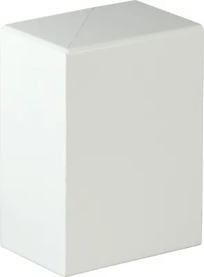 Produktbild von Weiße Endstücke Links & Rechts für Heizrohrabdeckleiste SOC-FRA02 (2 Stück/Pkg.) (41 x 91 mm)