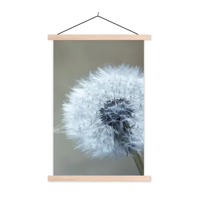 Produktbild von MuchoWow® Textilposter Löwenzahn - Blume - Pflanze 40x60 cm mit holzfarbenen Rahmen - Poster