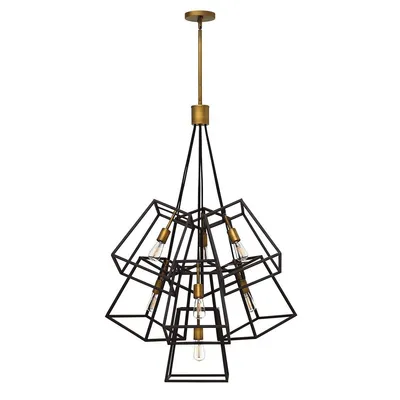 Produktbild von Elstead Fu Lighton Kronleuchter E27 7-fach Bronze