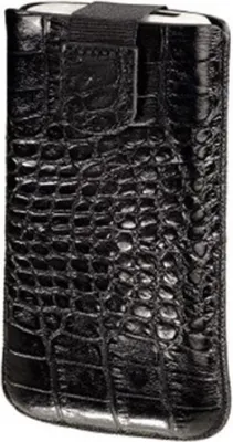 Immagine prodotto di Custodia per cellulare in vernice + pelle taglia M nero