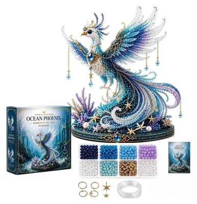 Obrázok produktu pre Sada na výrobu 3D modelov z perál – Fénix, s návodom pre začiatočníkov