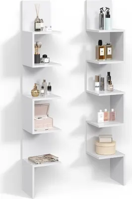 Produktbild von Eckregal Livinity Vesuvio Weiß 28 x 175.4 cm 2er Set, Model 59012