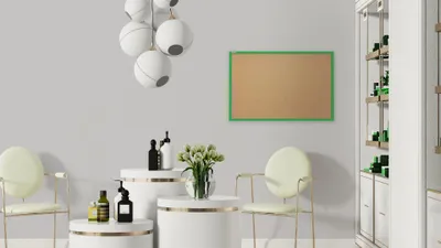 Zdjęcie produktu dla Tablica korkowa 90x60 cm rama drewniana lakierowana ZIELONA