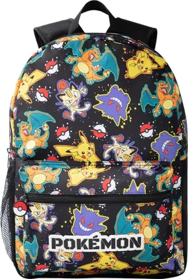 Obrázek produktu pro Pokemon - Batoh pro děti, figurka, s potiskem po celém obvodu NS9257 (jedna velikost) (černý)