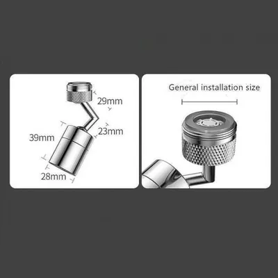 Produktbild von 2x Küche Spritzfilter Wasserhahn Sprühkopf Anti Spritzfilter Wasserhahn Universal Silber modern