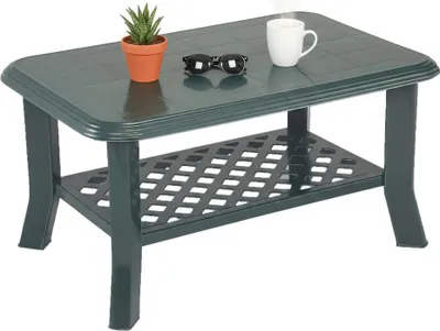Immagine prodotto di Ucria - Tavolino da Esterno, 90x60x46h cm Verde, 2 Posti  Italy