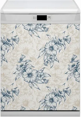 Produktbild von Dekorative Magnetmatte Küche Geschirrspüle 60x70 cm  Magnet für Spülmaschine  - Blumenkunst
