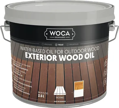 Produktbild von Woca Exterior Holzpflegeöl (Grundbehandlung und Pflege) natur 2,5 Liter