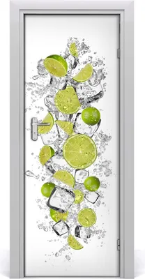 Produktbild von Tulup Türaufkleber 75x205 cm Dekorative Aufkleber Selbstklebend Wasserdichte Tapete Abnehmbar Schlafzimmer Wohnzimmer Wohnkultur - Limette