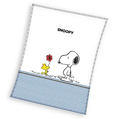 Produktbild von Snoopy Flower Fleece Decke 130x170cm