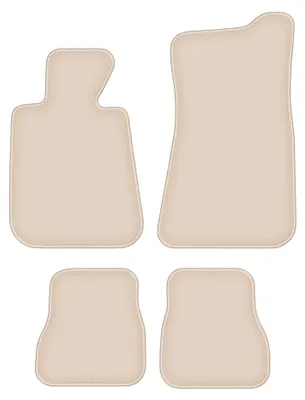 Produktbild von Velours-Fußmatten für BMW 3 E30 1986-1993 (Cabrio) – 4-tlg, Beige, passgenau – Wielganizator FORTUNA