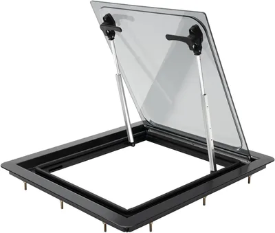 Produktbild von Lüftungsfenster für Wohnmobile mit Insektenschutz, 70° Öffnungswinkel (45x50CM)