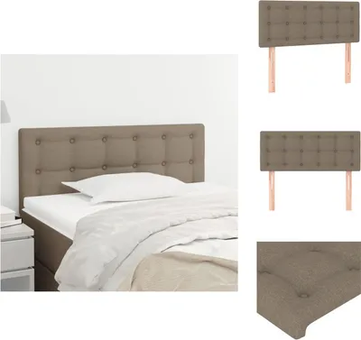 Produktbild von vidaXL Kopfteil Taupe 80x5x78/88 cm Stoff -  Kopf- & Fußenden