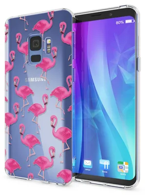 Produktbild von Samsung Galaxy S9 Hülle Handyhülle von NALIA, Slim Silikon Motiv Case Schutzhülle Flamingo Pink