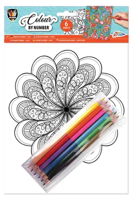 Produktbild von Ausmalen nach Zahlen A4 – Mandala