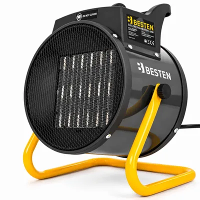 Immagine prodotto di Riscaldatore elettrico 3500W termoventilatore + termostato Controllo a 3 livelli Maniglia silenziosa