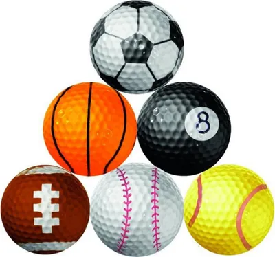 Obrázok produktu pre Longridge - Golfové loptičky 6-Pack športové loptičky RD3554 (jedna veľkosť) (farebné)