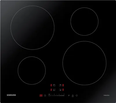 Produktbild von Samsung NZ64M3707AK, Schwarz, Integriert, Zonen-Induktionskochfeld, Glaskeramik, 4 Zone(n), 4 Zone(n)