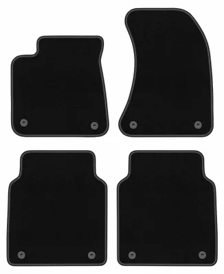 Productafbeelding van Velours automatten voor Audi A8 D4 2010-2017 – 4-delig, zwart, op maat – Wielganizator BASIC