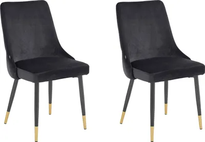 Produktbild von Inge | Gepolsterte Esszimmerstühle 2er Set in Velvet Grau