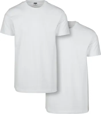 Immagine prodotto di Urban Classics TB2684A | Confezione da 2 magliette basic da uomo - Colore: Bianco/Bianco - Taglia: S