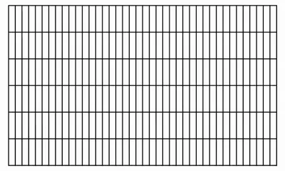 Zdjęcie produktu dla Ogrodzenie z podwójnych prętów Alberts 664794, powlekane tworzywem sztucznym, matowa czerń, wysokość 120 cm
